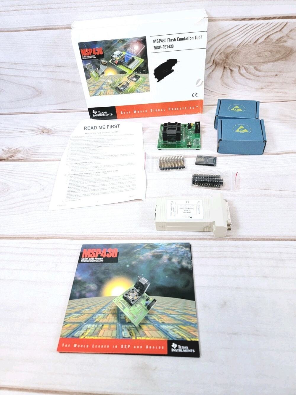 Texas Instruments TI MSP-FET43P140 MSP430 Development Tool w/ TS430PM64 Board